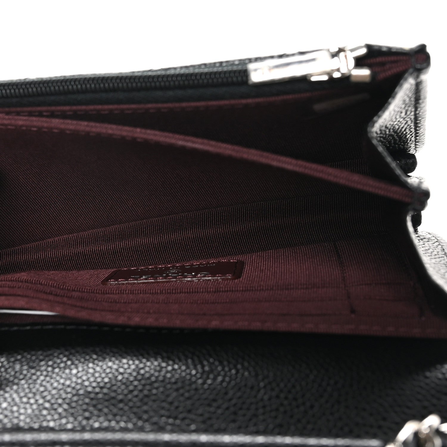 Chanel Caviar Quilted Mini Wallet On Chain WOC Black 4 of 9