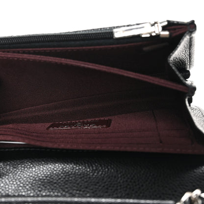 Chanel Caviar Quilted Mini Wallet On Chain WOC Black 4 of 9