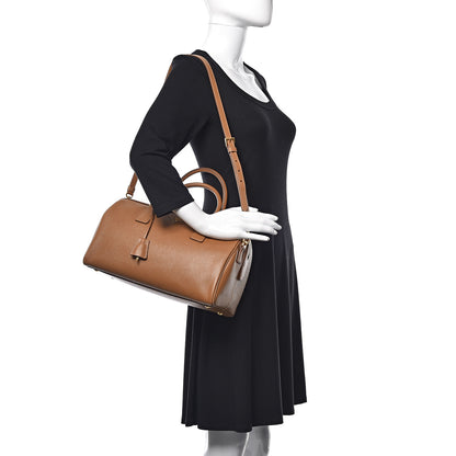 Prada Saffiano Lux Bowler Caramel 2 of 12