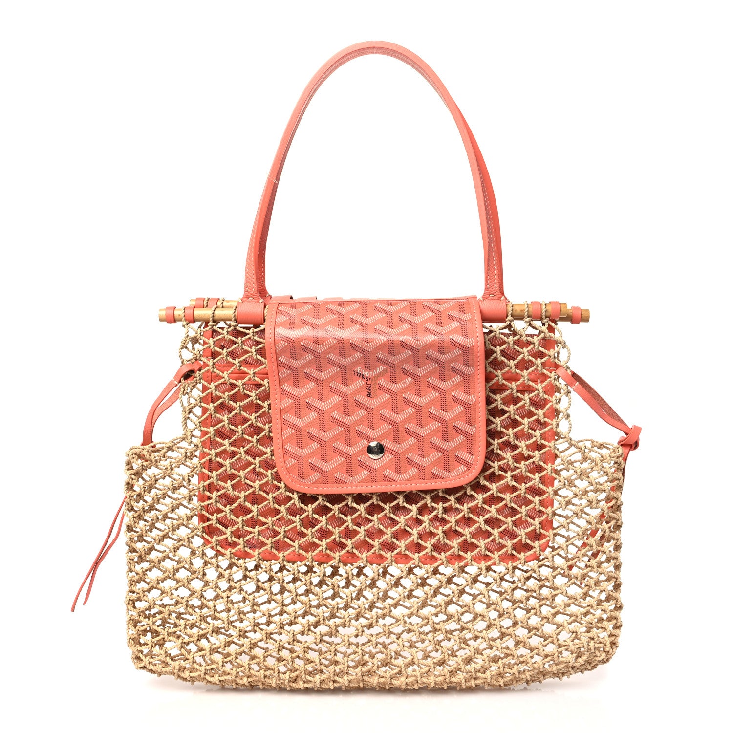 Goyard Goyardine Net Aligre Tote Coral 1 of 9