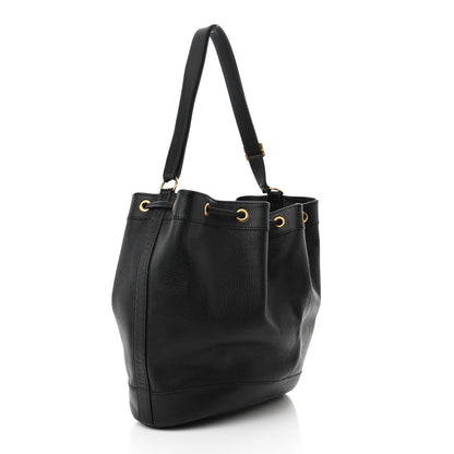 Hermes Evergrain Market Drawstring Bag 28 Black 3 of 10
