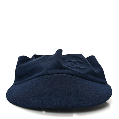 Chanel Knit CC Visor Blue 3 of 8