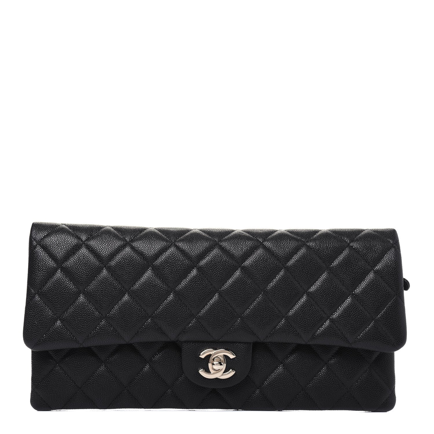 Chanel Caviar Quilted Flap Clutch Black 1 of 11