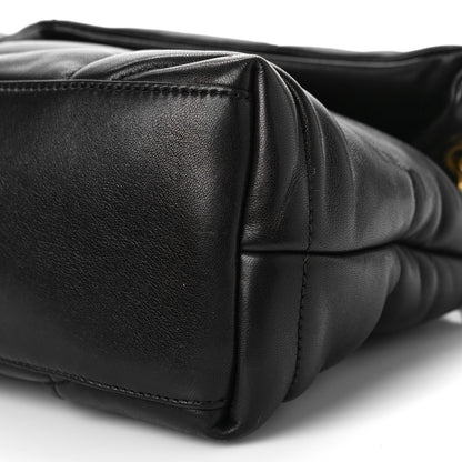 Saint Laurent Lambskin Quilted Small Loulou Puffer Monogram Chain Satchel Black 8 of 8