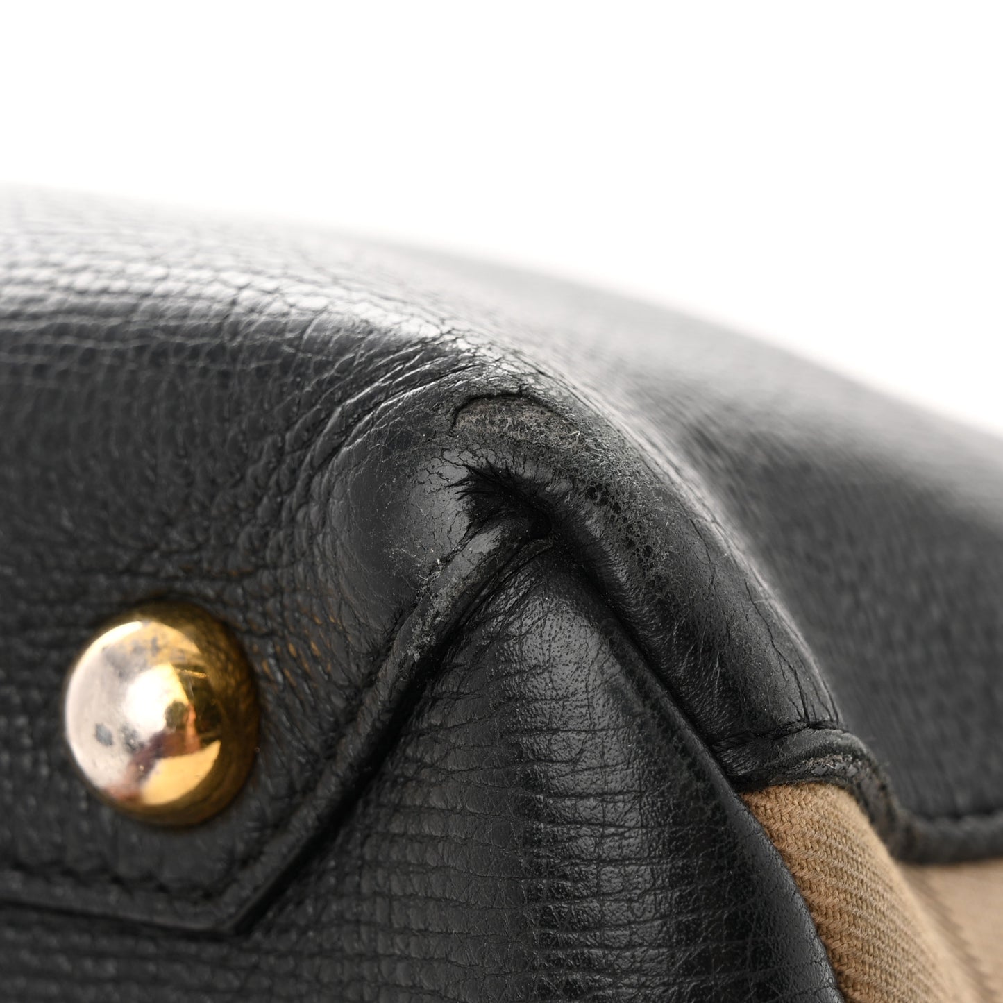 Derby Calfskin House Check Medium Banner Tote Black