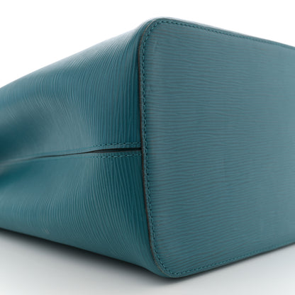 Louis Vuitton Epi Neverfull MM Cyan 9 of 11