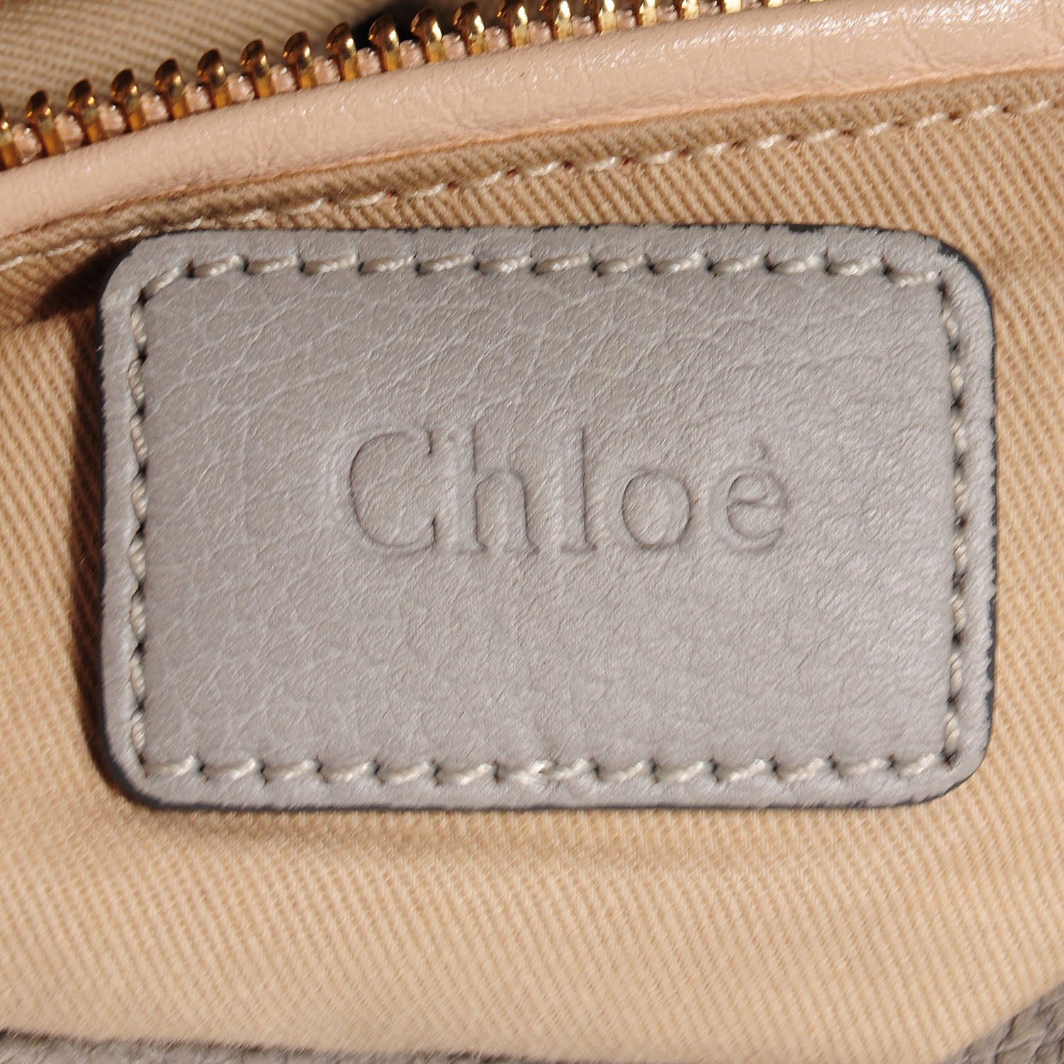 Chloe Calfskin Medium Paraty Cashmere Grey 7 of 8