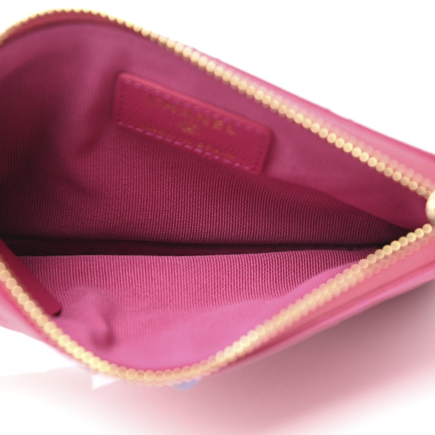 Chanel Caviar Quilted Small Cosmetic Case Fuchsia 5 of 8