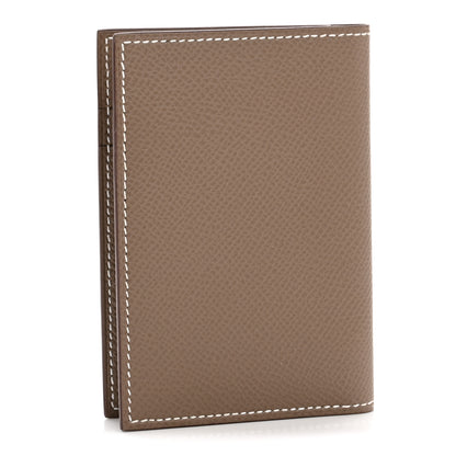 Hermes Epsom MC2 Euclide Card Holder Case Etoupe 3 of 8