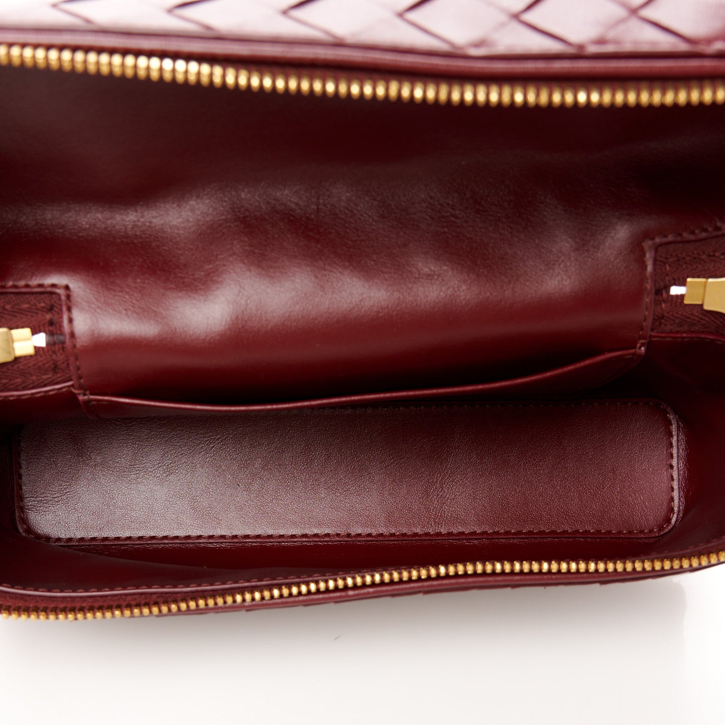 Nappa Intrecciato Bang Bang Vanity Case Cherry