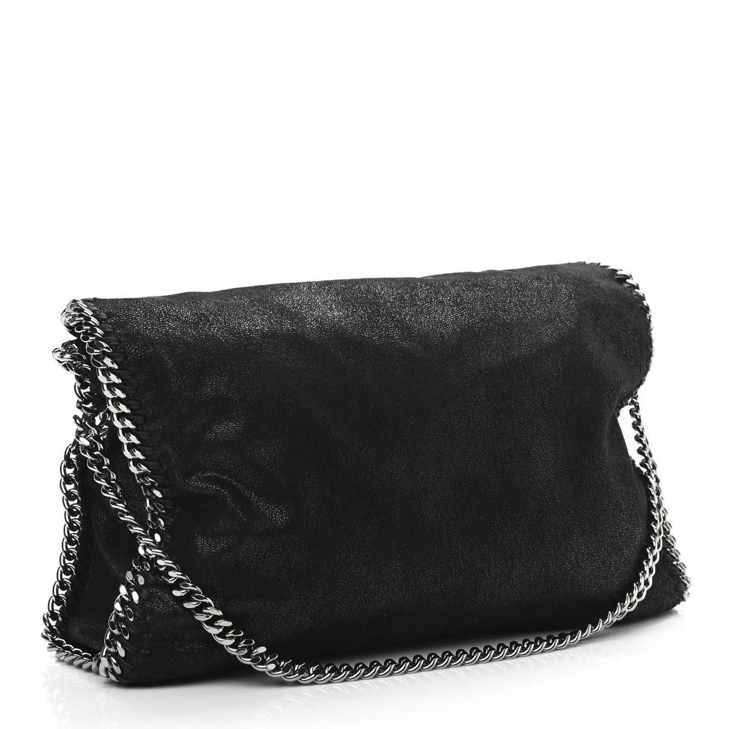 Shaggy Deer Falabella Fold Over Tote Black