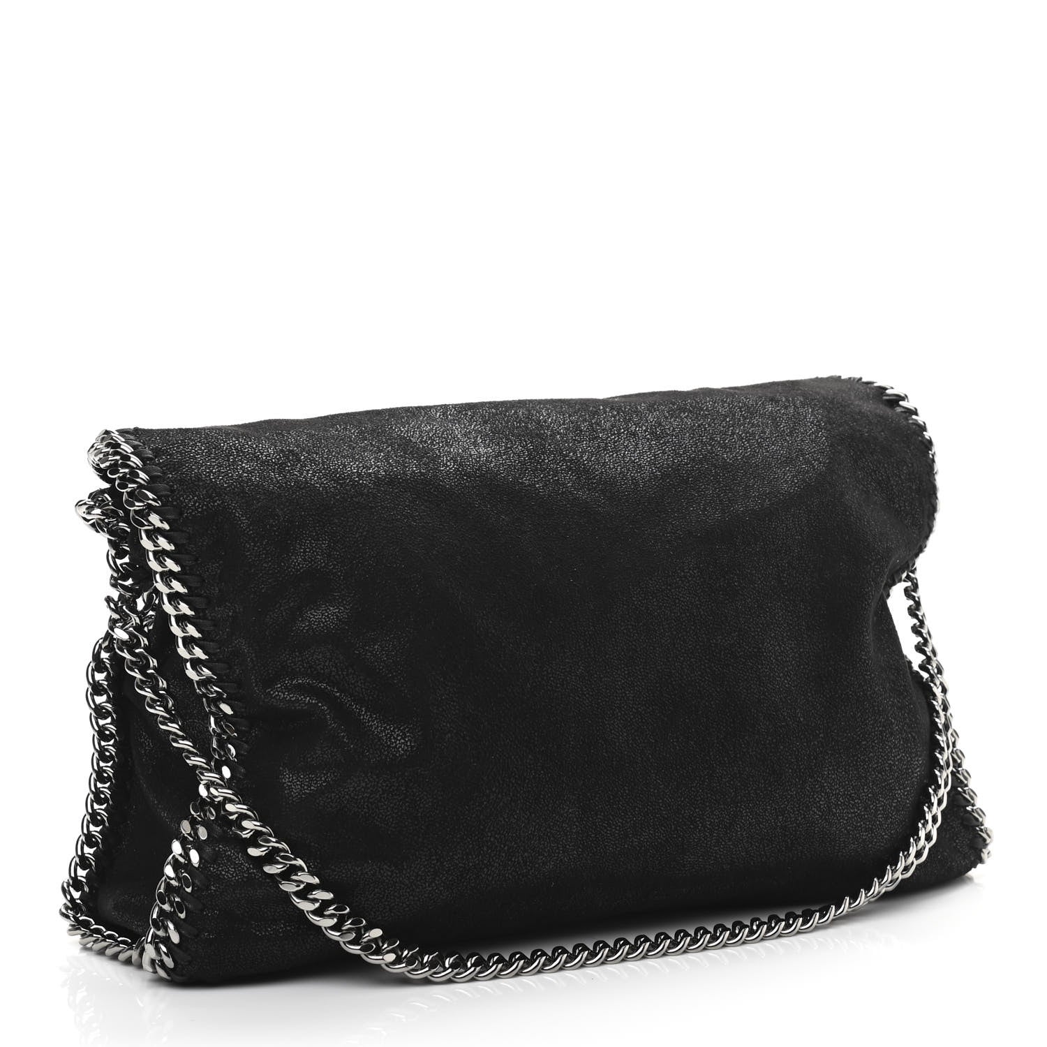 Stella McCartney Shaggy Deer Falabella Fold Over Tote Black 3 of 10