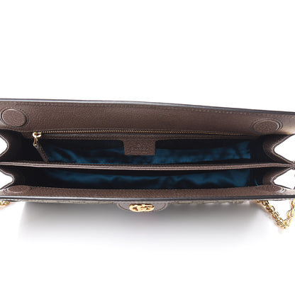 Gucci GG Supreme Monogram Web Medium Ophidia Chain Shoulder Bag Brown 5 of 9