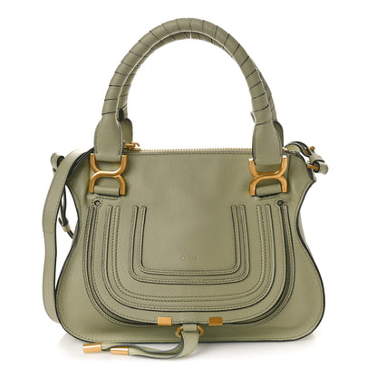 Chloe Calfskin Small Marcie Satchel Faded Green 1 of 10