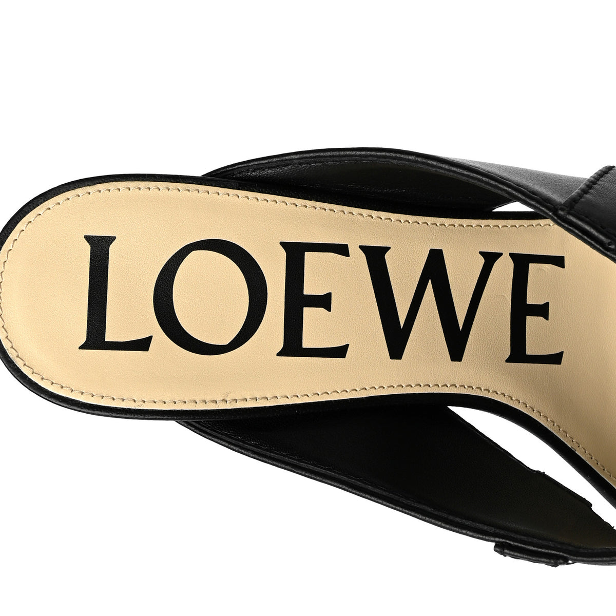 Lambskin Toy Panta 45mm Sandals 37 Black
