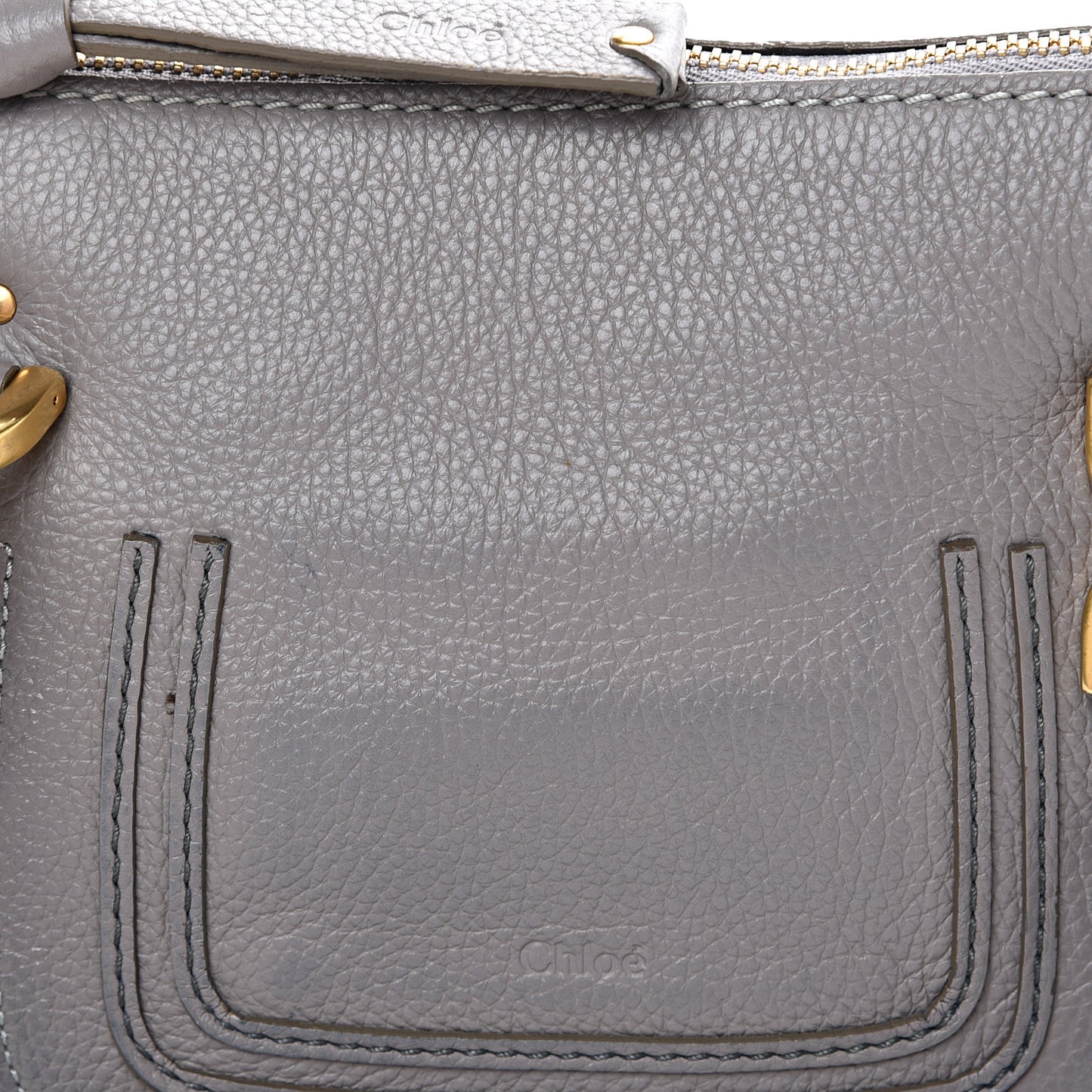 Calfskin Small Marcie Satchel Cashmere Grey
