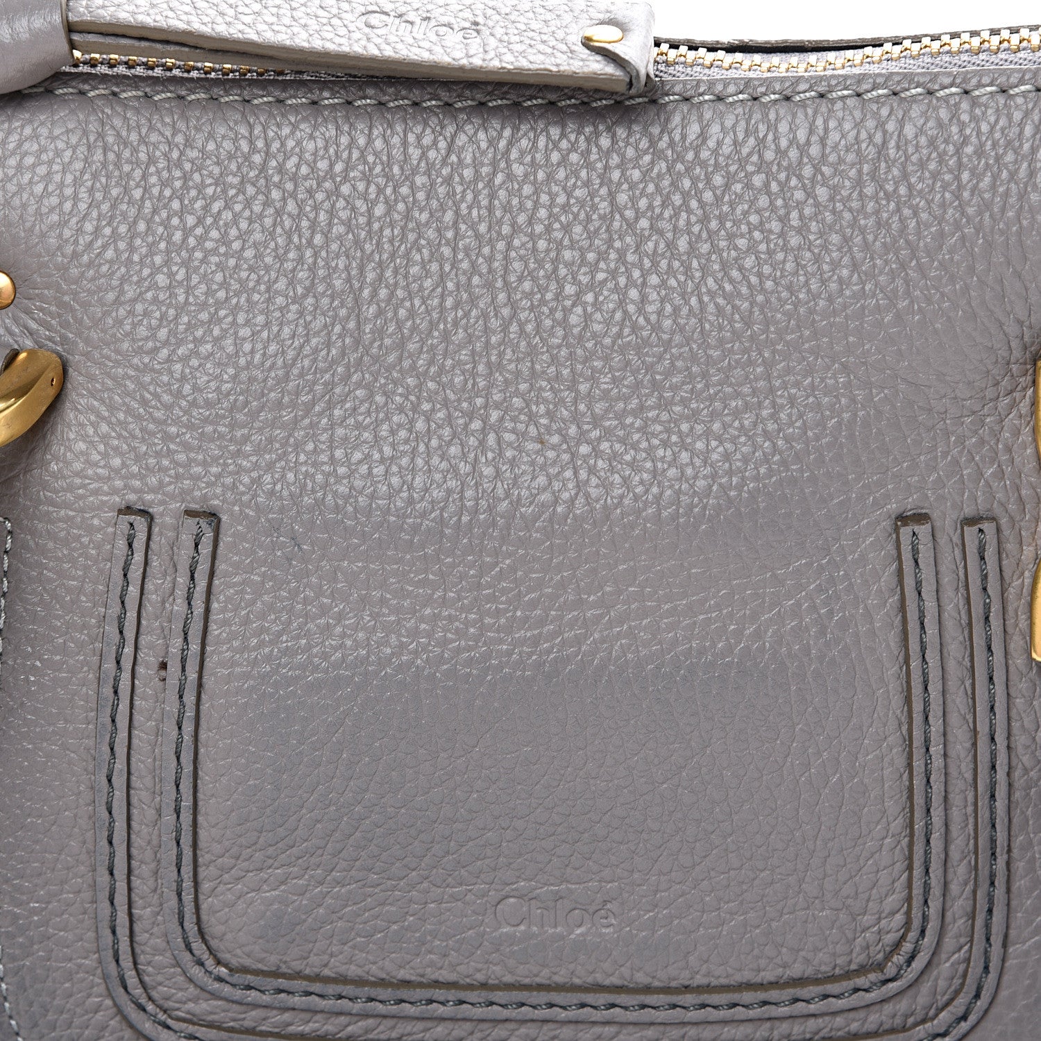 Chloe Calfskin Small Marcie Satchel Cashmere Grey 11 of 11