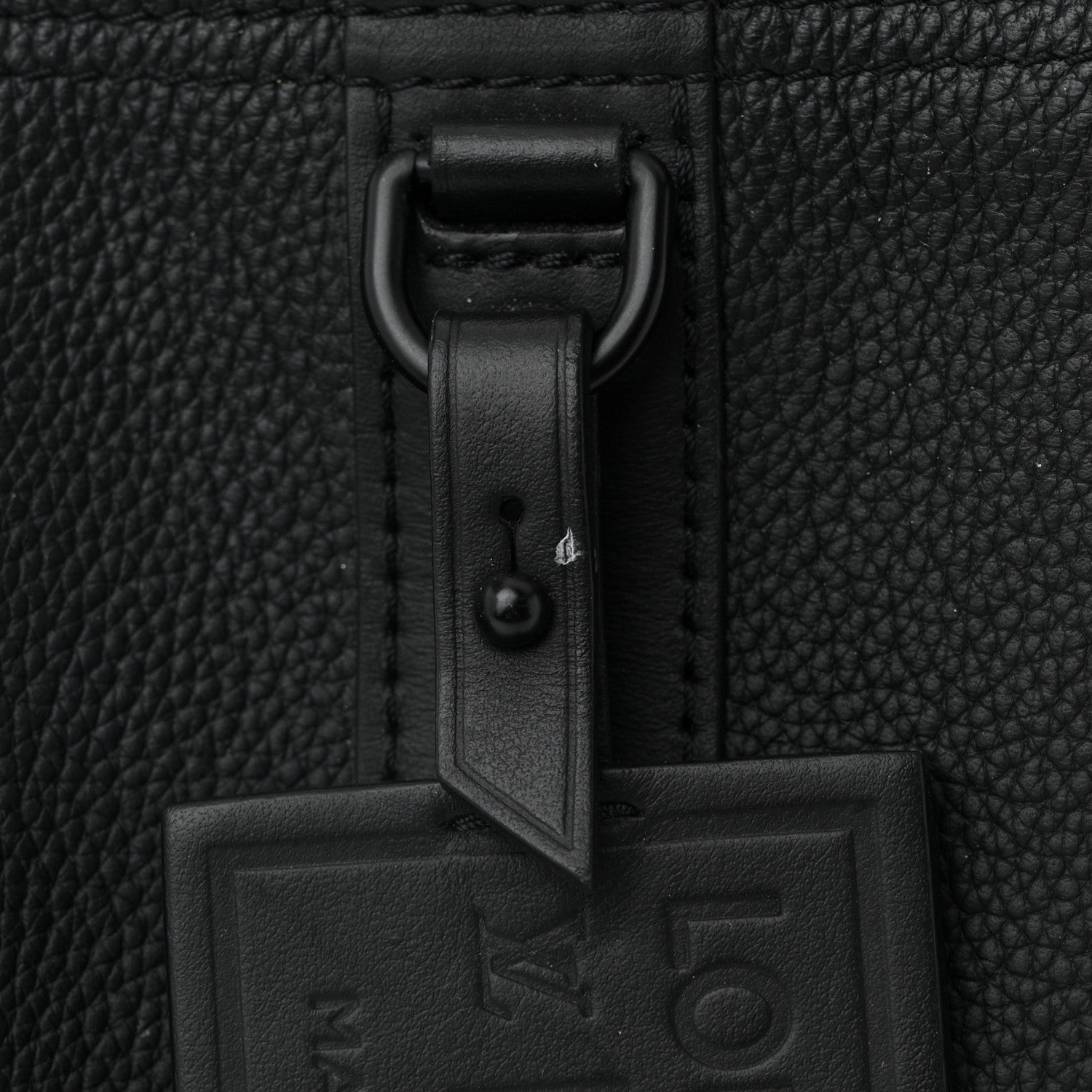 Louis Vuitton Grained Calfskin Aerogram City Keepall Black 11 of 12