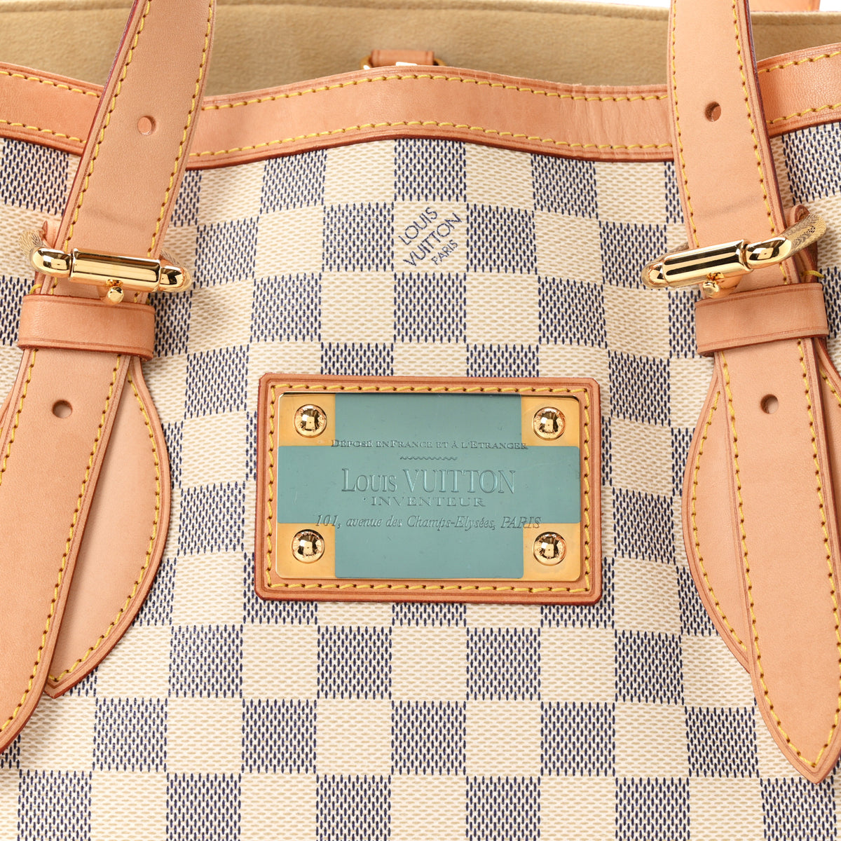 Louis Vuitton Damier Azur Hampstead MM 7 of 10