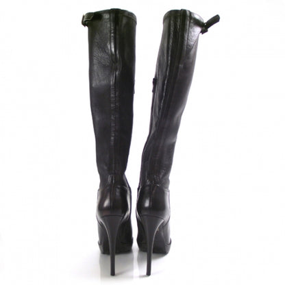 Burberry Prorsum Leather Platform Boots 38 Brown 3 of 6