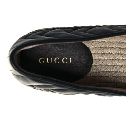 Gucci Nappa Matelasse GG Marmont Espadrilles 37 Black 8 of 11