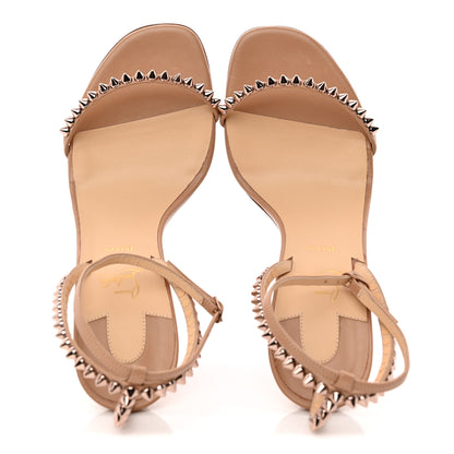 Christian Louboutin Kid Spiked So Me 100 Sandals 38 Nude 2 of 12
