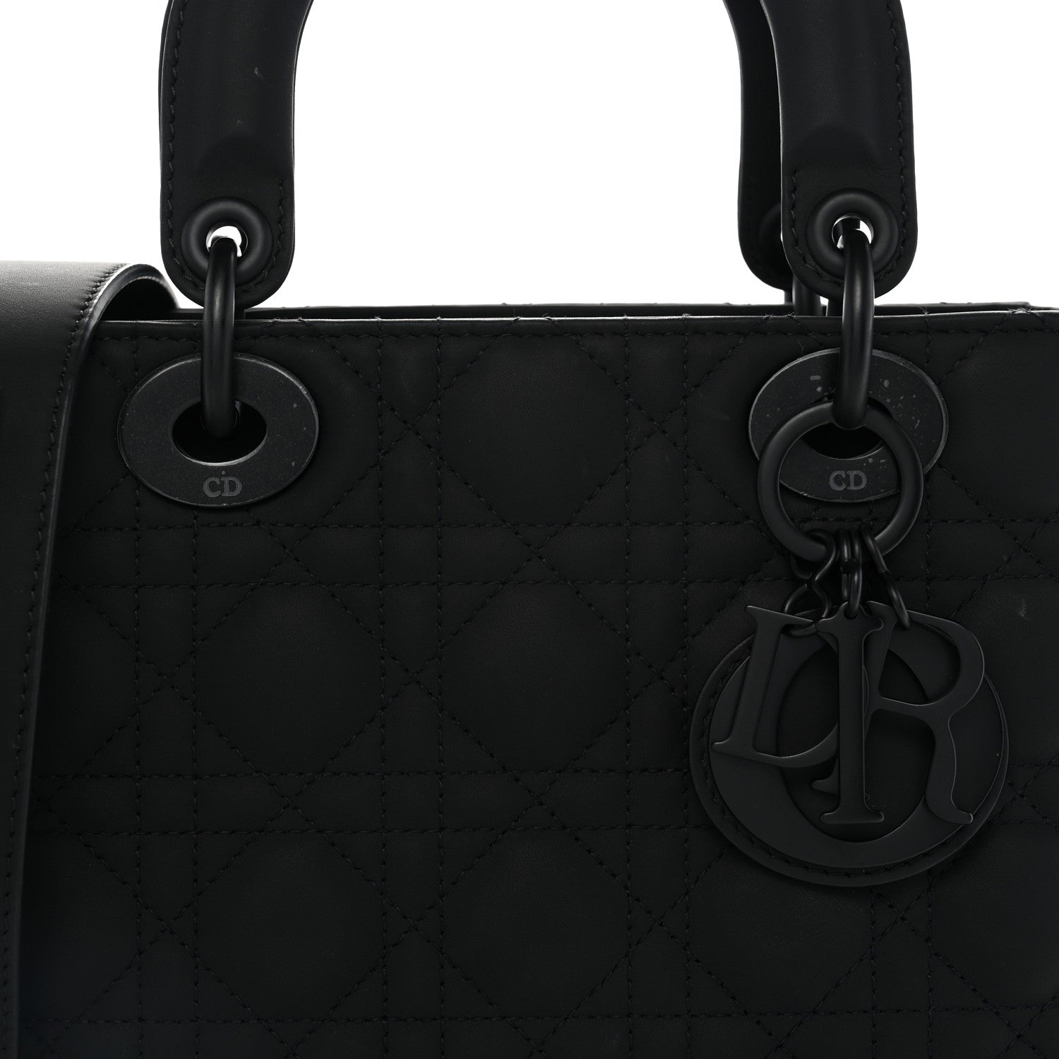 Christian Dior Ultra Matte Calfskin Cannage Small My ABCDior Lady Dior Black 8 of 12