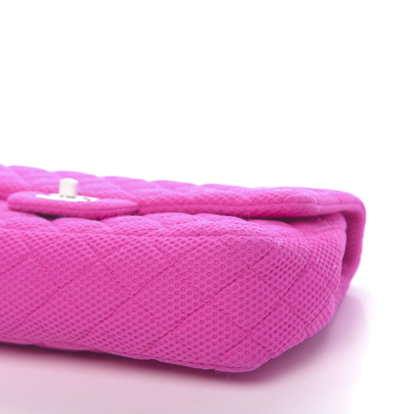 Neoprene Quilted Medium Single Flap Pink