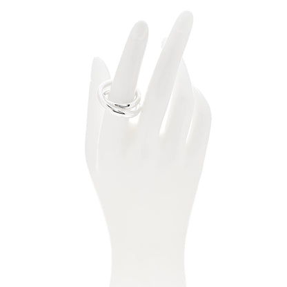 Hermes Sterling Silver MM Vertige Ring 54 7 2 of 6