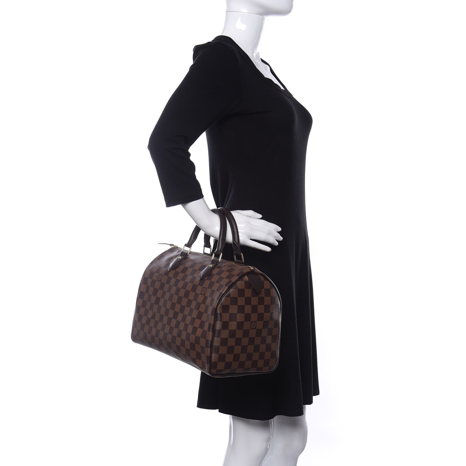 Louis Vuitton Damier Ebene Speedy 30 2 of 9