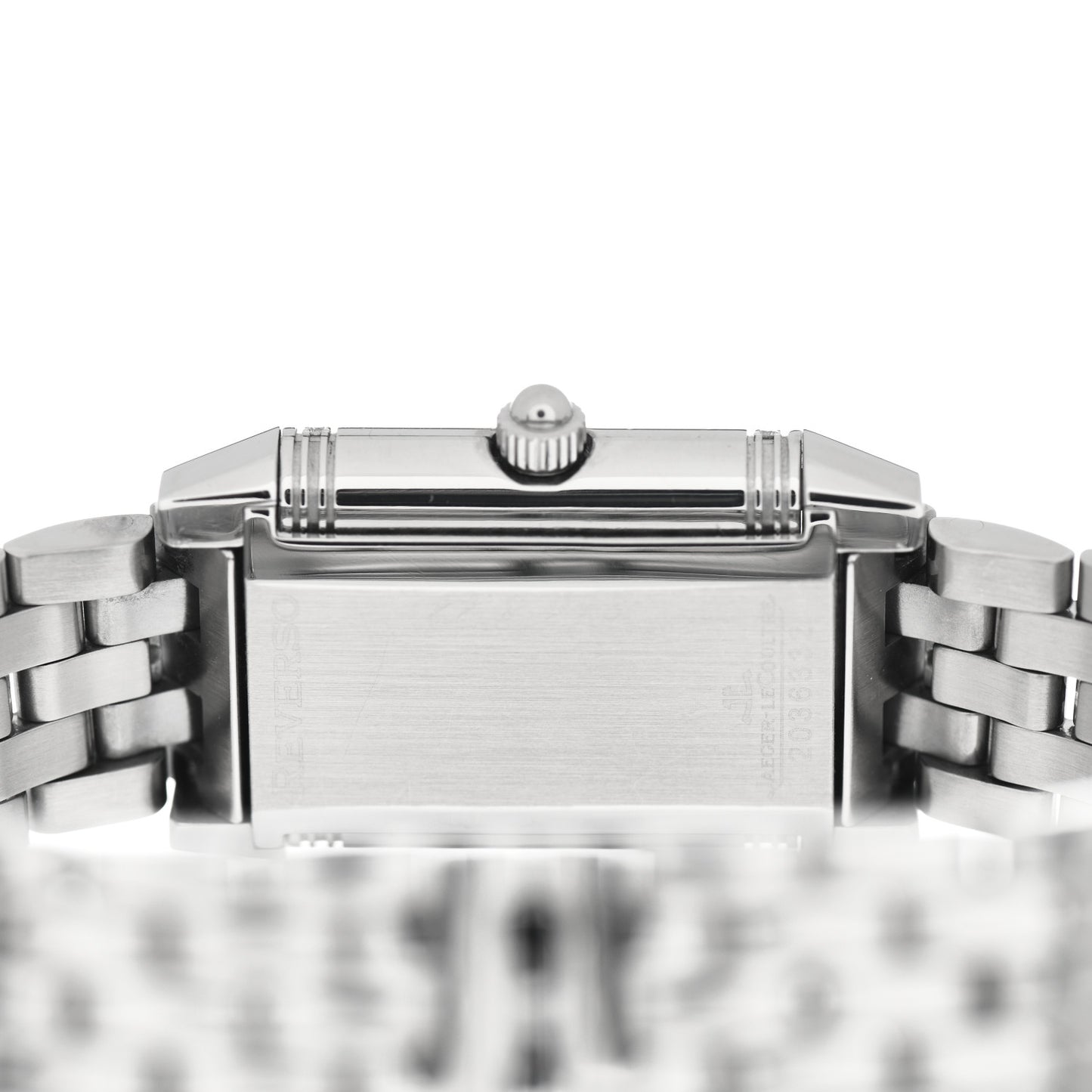 Stainless Steel Diamond Mother of Pearl 20mm Reverso Classic Duetto Manual Winding Watch 266.882.443