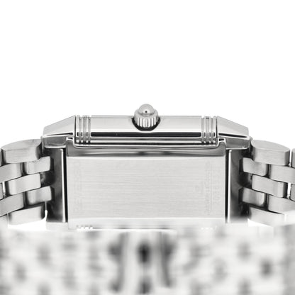 Jaeger-LeCoultre Stainless Steel Diamond Mother of Pearl 20mm Reverso Classic Duetto Manual Winding Watch 266.882.443 5 of 6