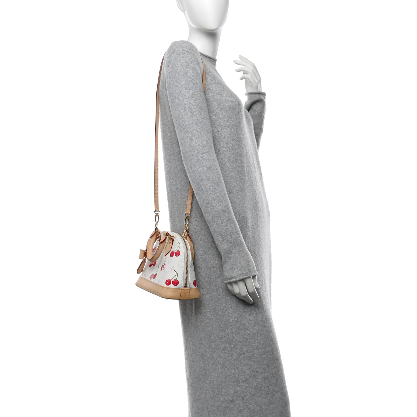 LV X TM Monogram Cerises Alma BB White