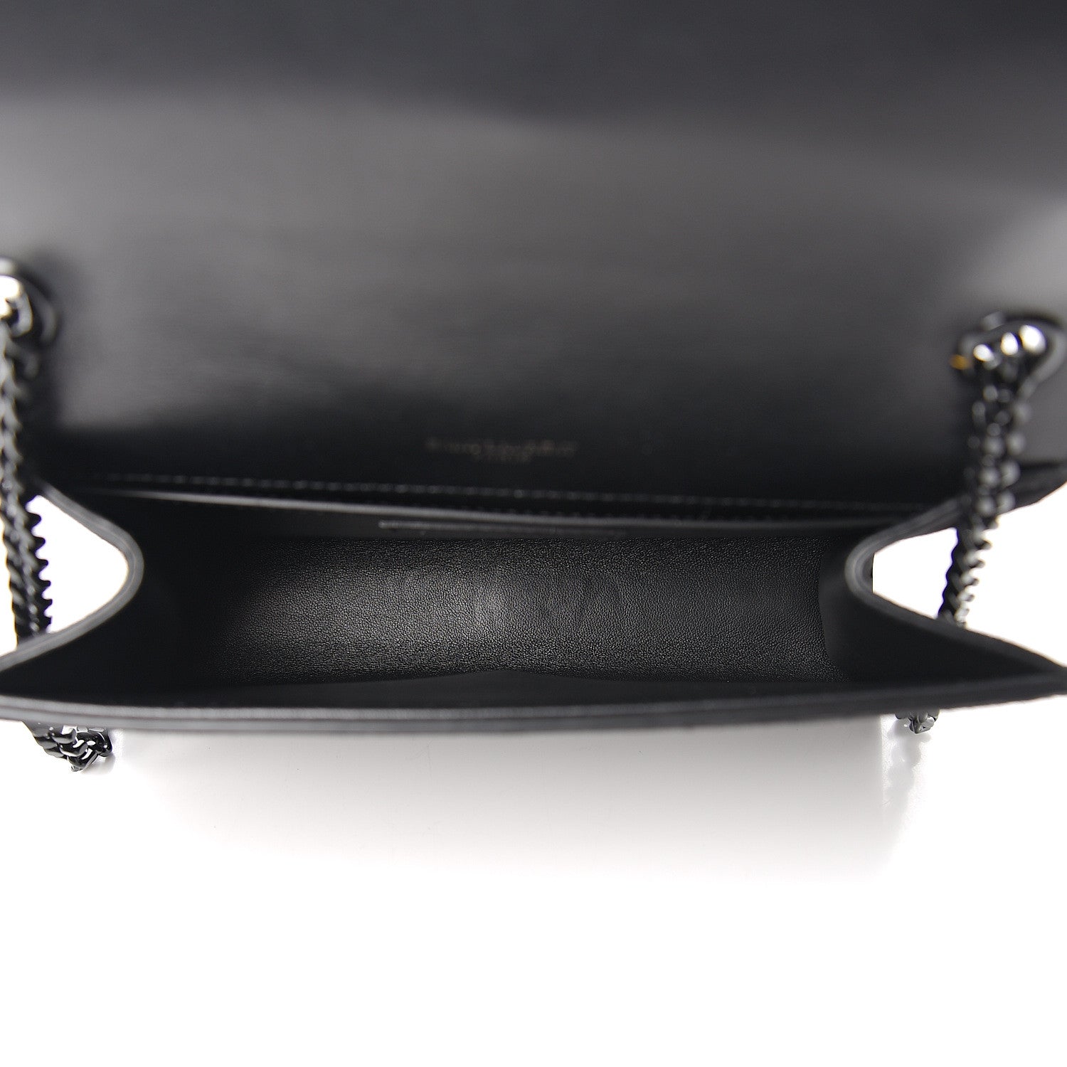 Saint Laurent Suede Crystal Small Classic Monogram Kate Satchel Black 4 of 10