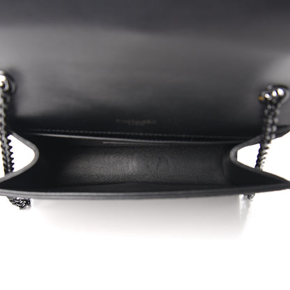 Saint Laurent Suede Crystal Small Classic Monogram Kate Satchel Black 4 of 10