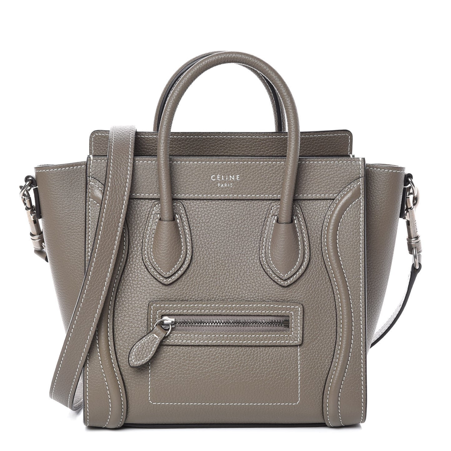 Drummed Calfskin Nano Luggage Souris