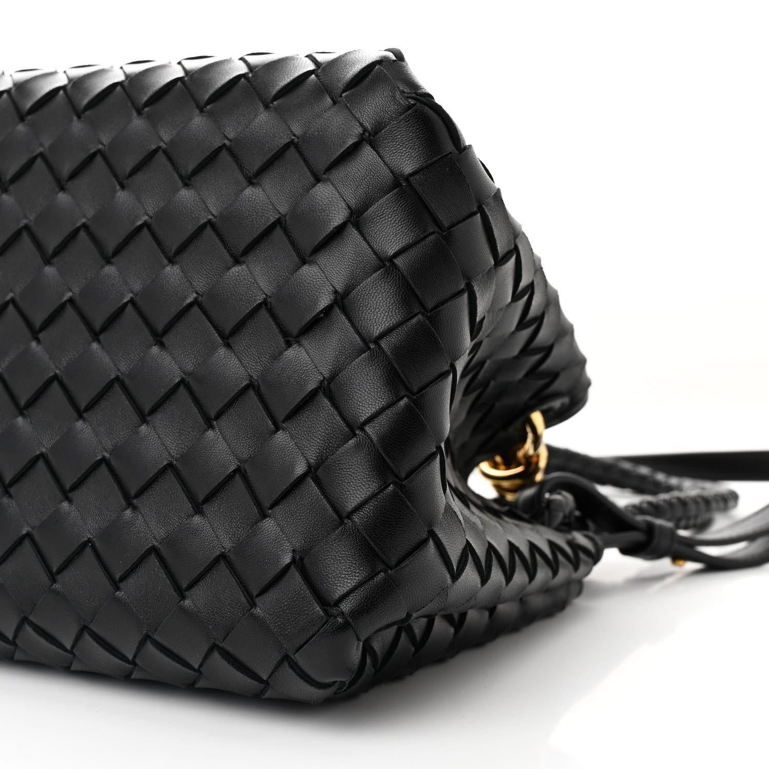 Bottega Veneta Nappa Intrecciato Medium Parachute Shoulder Bag Black 9 of 9