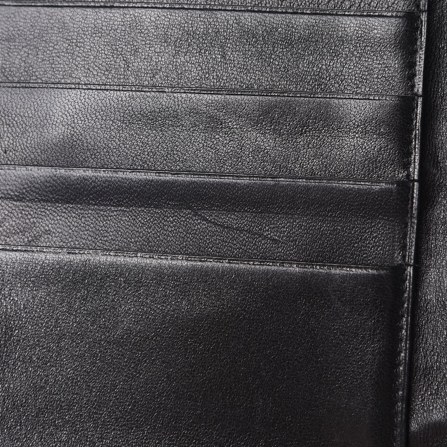 Caviar Stitched French Wallet Black