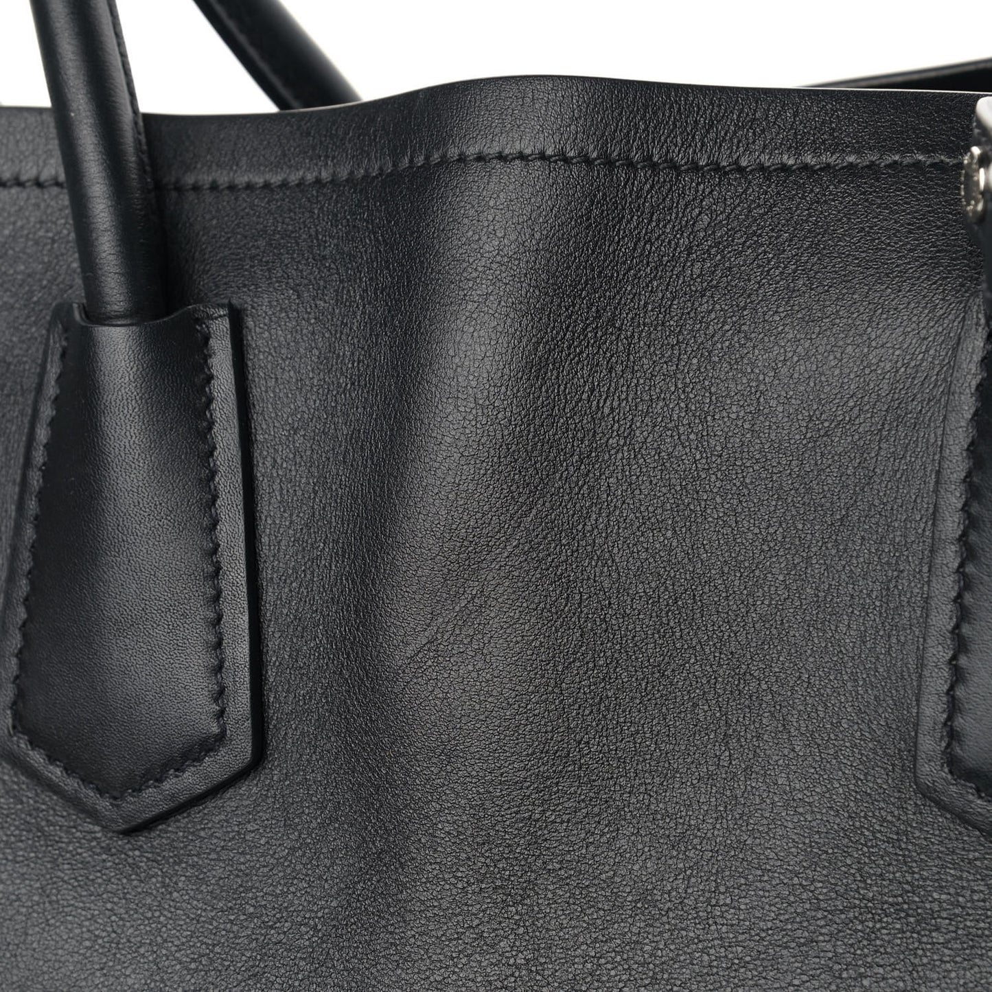 City Calfskin Large Double Bag Black