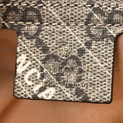 Gucci X BALENCIAGA GG Supreme Monogram Striped Logo Print Web Small Jackie 1961 Hobo Beige Ebony Mystic White 6 of 9