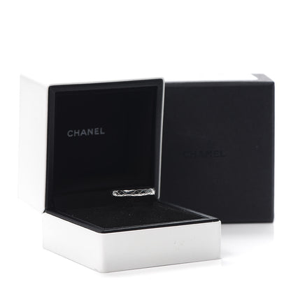 Chanel 18K White Gold Mini Coco Crush Ring 58 8.25 5 of 5
