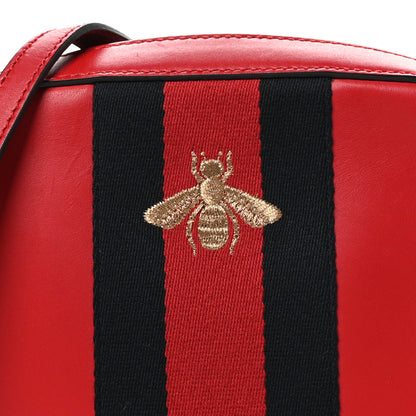 Gucci Calfskin Web Small Webby Bee Shoulder Bag Red 8 of 10