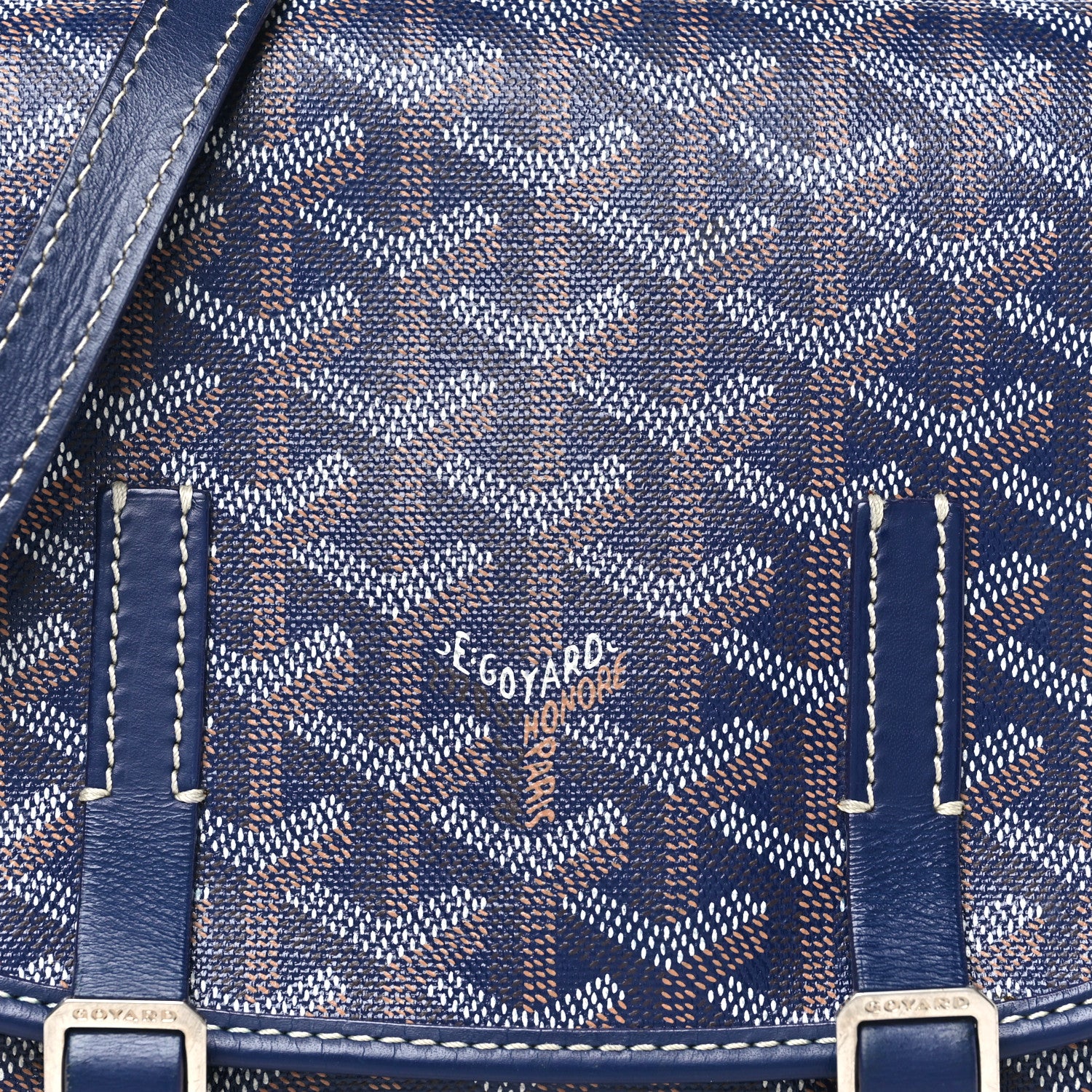 Goyard Goyardine Belvedere PM Messenger Bag Navy 7 of 10