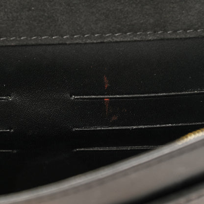 Louis Vuitton Calfskin Chain Louise MM Black 8 of 13