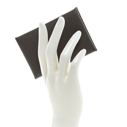 Hermes Epsom Verso Calvi Card Case Etain Vert Criquet 2 of 6