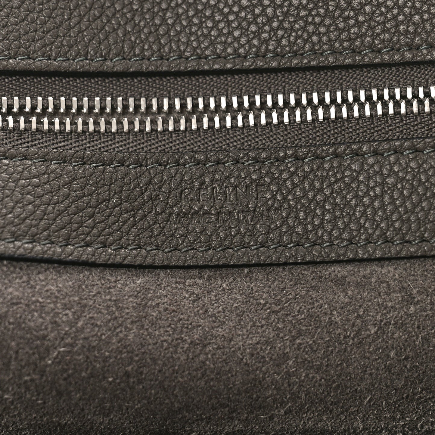 Soft Grained Calfskin Small Belt Cabas Phantom Medium Grey