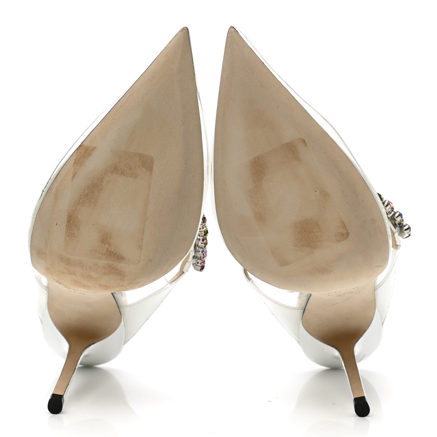 Patent Crystal Bing 100 Pumps 37.5 White Transparent