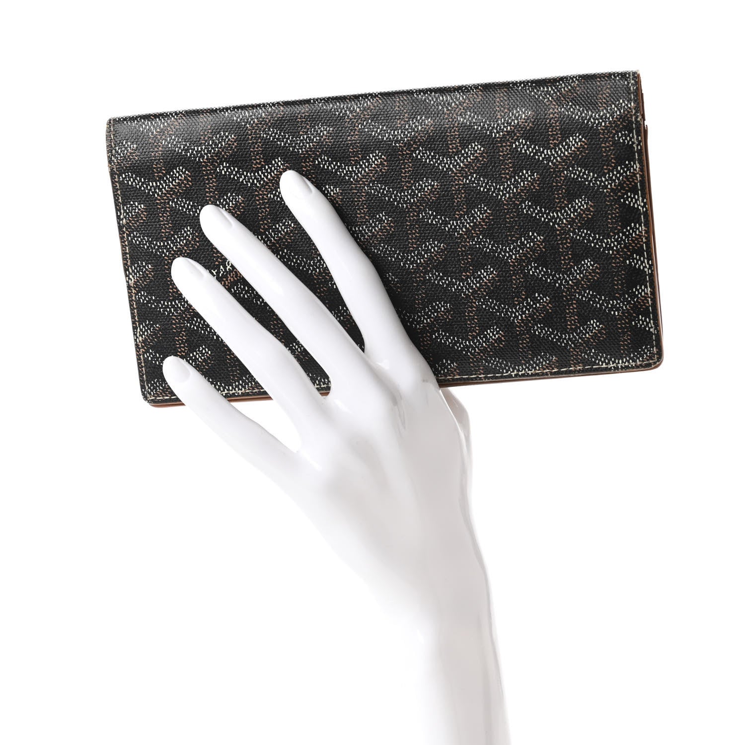 Goyard Goyardine Long Bi-Fold Wallet Black Gold 2 of 10