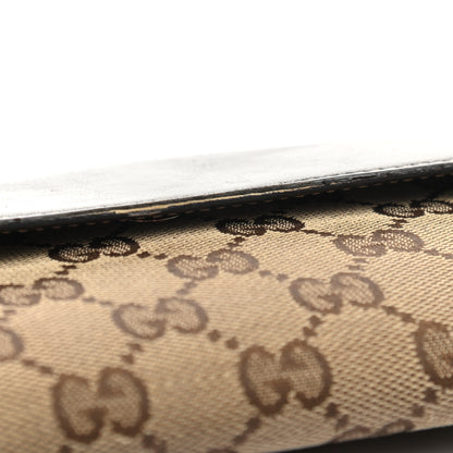 Gucci Monogram Heart Continental Wallet Dark Brown 12 of 14