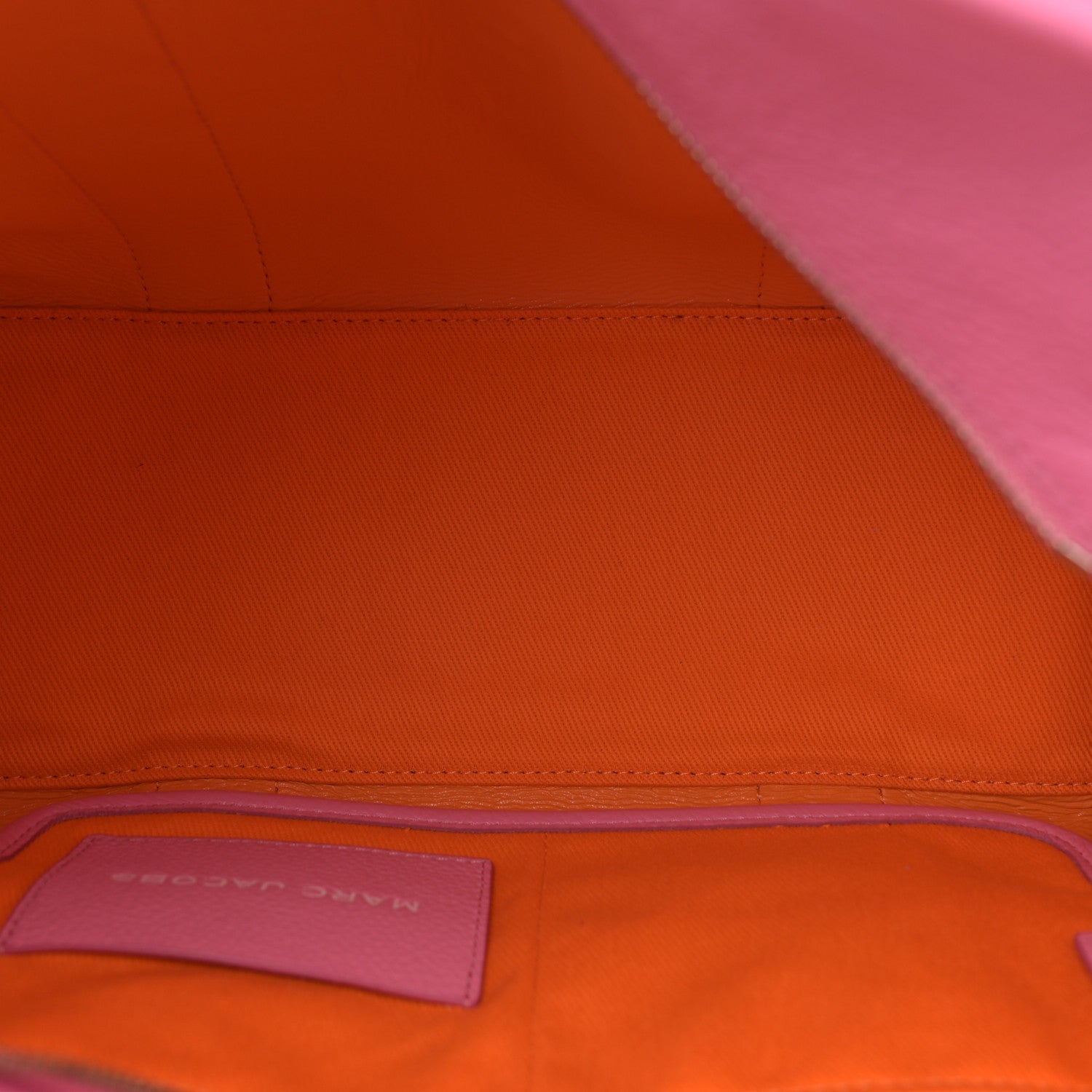 Marc Jacobs Grained Calfskin Medium The Tote Bag Candy Pink 5 of 11